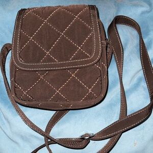 Vera Bradley Chocolate Brown Quilted Crossbody Bag